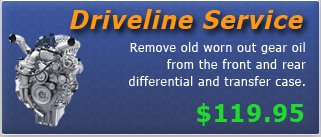 Driveline service schedule